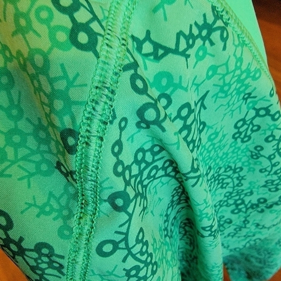 Patagonia Nine Trails Green Geometric Design Running Skirt Skort Tennis Size S - Picture 6 of 16